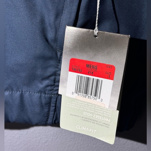 Nike Golf Clima-Fit Mens Size Large Pullover V-Neck Sleeveless Vest Nvy Blue NWT - Picture 4 of 5